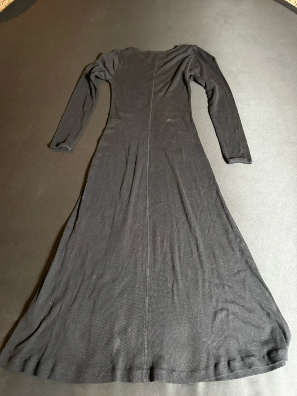 J. Crew Black Long Sleeve Maxi Dress